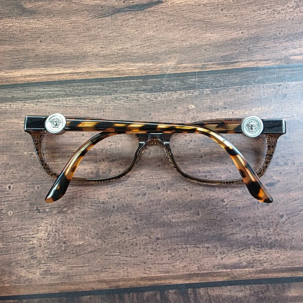Versace Mod 3164‎ 991 Brown Tortoise Cat Eye Eyeglasses Women Made Italy FRAMES